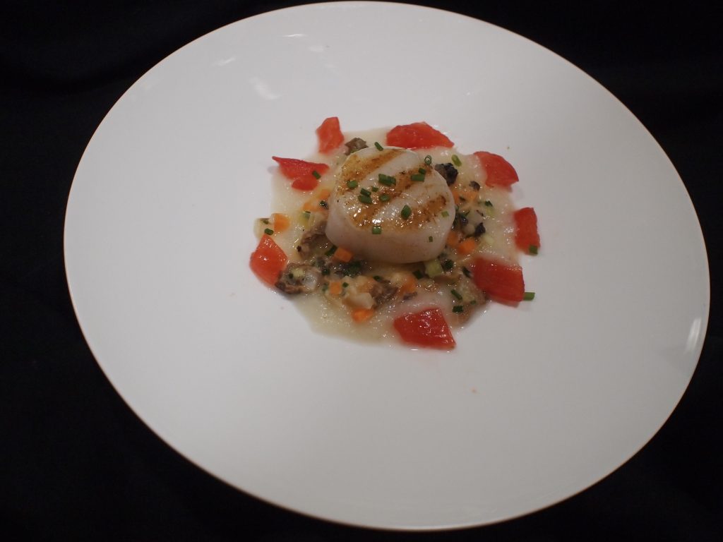 Coquille met morilles en asperge