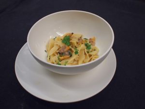 Linguini met kokkels