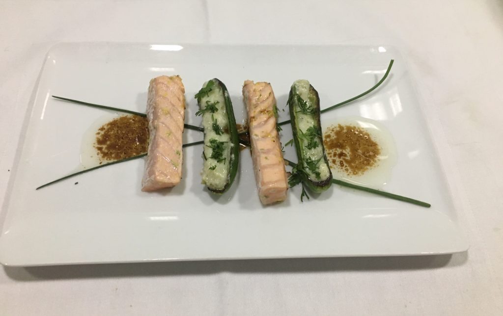 Zalm met tzatziki