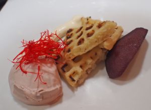 Brusselse wafel met crème Suisse