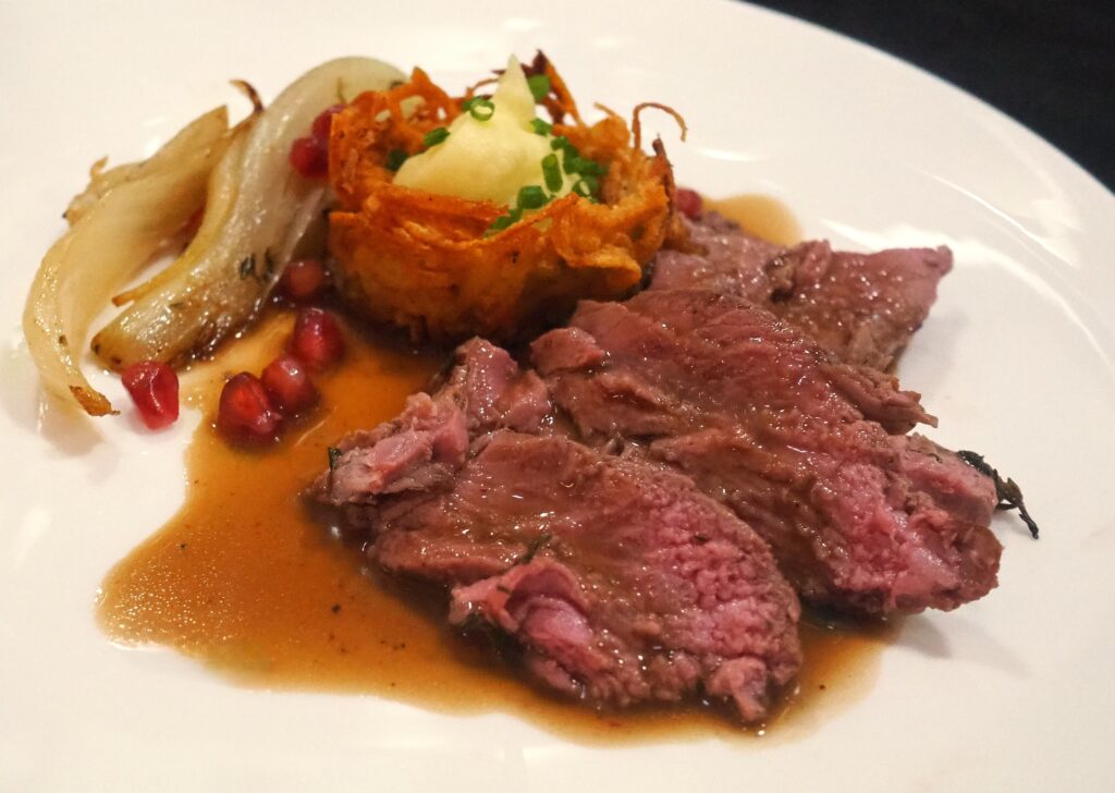 Lamszadel, granaatappel, venkel