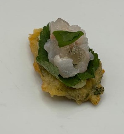 Saliechips met roodbaars